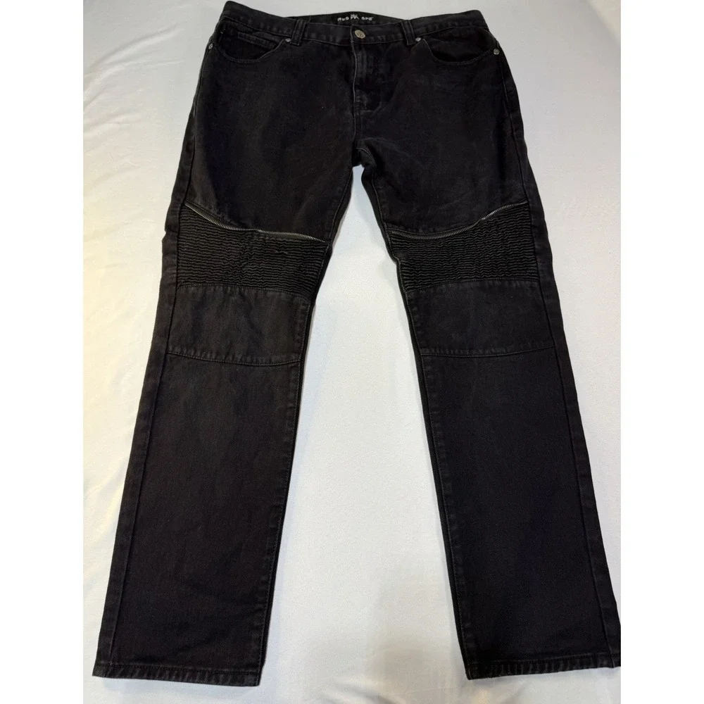 Red Ape Men's Sz 38 Straight Leg Fly‎ Front Hip Hop Baggy Grunge Y2K Streetwear